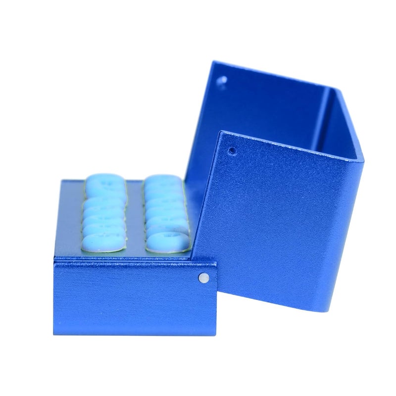 EustomA Burs Holder Block Case for 16 Holes High Temperature Sterilizable Autoclavable Burs Holder Box 3pcs/Set (Blue) - Image 5